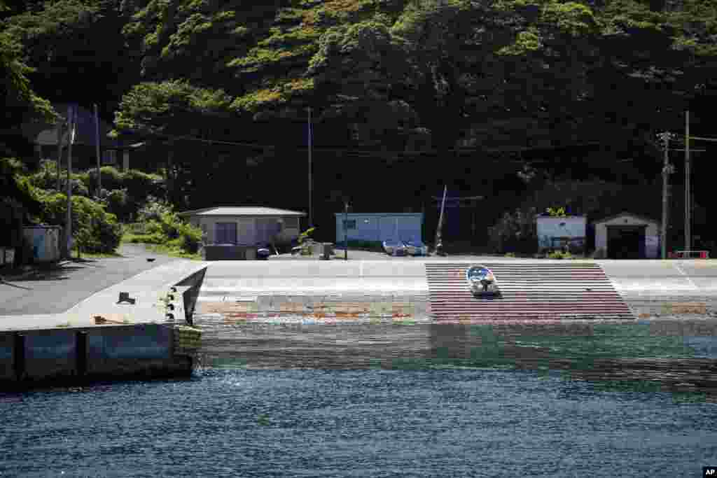 Macet duke ecur në portin Odomari në ishullin Tashirojima.