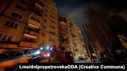 Наслідки влучання безпілотника в багатоповерхівку у Дніпрі, 23 лютого 2024 року