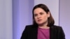 Liderka bjeloruske opozicije u egzilu Svetlana Tihanovskaja tokom intervjua za RSE, mart 2024.