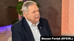 Під час запису розмови у Львівському бюро Радіо Свобода. 2024 рік