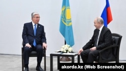 Касым-Жомарт Токаев менен Владимир Путин. Казан шаары, 21-февраль 2024-жыл