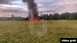 Місце падіння літака Пригожина, 23 серпня 2023 року