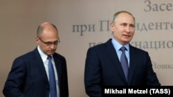 به گفته رئیس‌جمهور روسیه (راست)، توافق روز دوشنبه ۸۵ درصد تولیدات منطقه اوراسیا را مشمول تعرفه‌های ترجیحی ایران کرده است