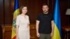 Predsednici Ukrajine i Moldavije Volodimir Zelenski i Maia Sandu tokom Samita u Atini, 22. avgust 2023. 