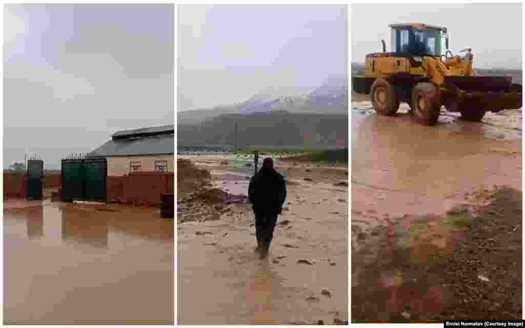 26-апрель, саат 9:30 чамасында Нарын облусунун Нарын районунун Учкун айыл аймагына караштуу Куланак айылында жаап өткөн жамгырдын кесепетинен Кур-Жылга коктусунан сел жүрүп, бир турак үйдүн короосун каптаган.&nbsp;