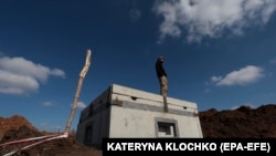 Будівництво лінії укріплень у Запорізькій області, березень 2024 року