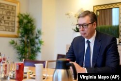 სერბეთის პრეზიდენტი ალექსანდარ ვუჩიჩი.