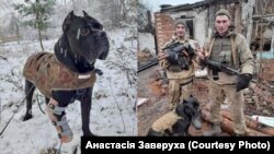 Ліворуч – Вася після протезування. Праворуч – з Романом та його побратимом на Донбасі