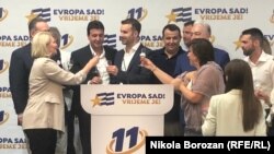 Milojko Spajic na pres konferenciji nakon izbora.