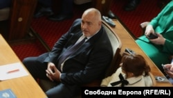 Лидерът на ГЕРБ Бойко Борисов в парламента