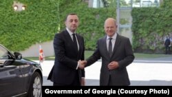 Ираклий Гарибашвили и Олаф Шольц