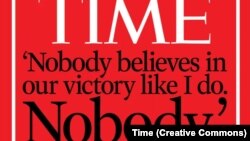 Обкладинка журналу Time із цитатою Володимира Зеленського, жовтень 2023 року