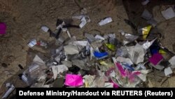 Smeće i otpad koji su u Južnu Koreju donijeli baloni navodno pušteni u Sjevernoj Koreji u Seulu, 2. juni 2024.