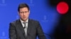 Gulyás Gergely Miniszterelnökséget vezető miniszter a Kormányinfón 2023. március 9-én