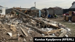 Снесенный в жилмассиве «Ак-Ордо» дом, 3 марта 2023 г.