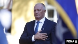 Zukan Helez, ministar odbrane BiH, tokom prijema u Sarajevu, 24.09.2023