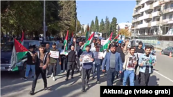 მარნეულში გამართული აქციის მონაწილეები