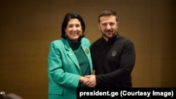 Саломе Зурабишвили и Владимир Зеленский