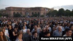 Арменци протестират срещу правителството в Ереван, 21 септември 2023 г. 