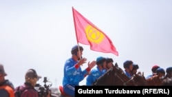 Кыргызстанда өткөн көк бөрү оюндарынын бири. Архивдик сүрөт.