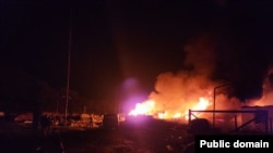 Snažna eksplozija dogodila se u skladištu benzina u blizini autoputa Stepanakert-Askera, Nagorno Karabah, 25. septembra 2023.