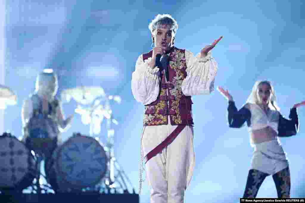 Baby Lasagna представляє Хорватію з піснею &laquo;Rim tim tagi dim&raquo; під час другої репетиції першого півфіналу 68-го пісенного конкурсу &laquo;Євробачення&raquo; (ESC) в Malmo Arena, Мальме, Швеція, 6 травня 2024 року