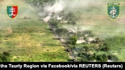 Звільнене від армії РФ село Макарівка на Донеччині. Скріншот з відео Сил оборони України, оприлюдненого 13 червня 2023 року