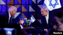 Predsjednik SAD-a Joe Biden na sastanku sa izraelskim premijerom Benjaminom Netanyahuom 18. oktobra 2023.