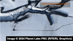 Місце падіння російського військово-транспортного літака Іл-76 у Бєлгородській області РФ