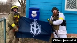 Кадр із відео «Російського добровольчого корпусу», знятого в Брянській області 2 березня 2023 року