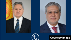 Жээнбек Кулубаевдин жана Мохаммад Исхак Дар. Коллаж сүрөт.