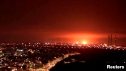 Pamje prej shpërthimeve të premten në Gazë.