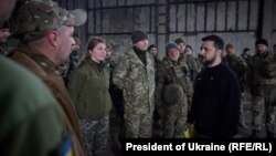 Ukrajinski predsjednik Volodimir Zelenski u Bakhmutu 22. marta 2023.