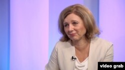 Věra Jourová, a bizottság alelnöke, a demokráciacsomag és azon belül a tömegtájékoztatás szabadságáról szóló jogszabályi javaslat előterjesztője