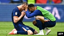 Detalj sa fudbalske utakmice Grupe D između Poljske i Holandije na stadionu Volksparkstadion u Hamburgu 16. juna 2024.