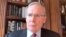 Stephen Hadley speaks with RFE/RL from his home in Washington on February 28.