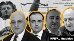 Васил Мшвениерадзе, Михаил Чинчаладзе, Леван Мурусидзе и Серго Метофишвили (коллаж)