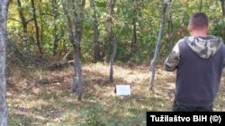 Ekshumacija u blizini Višegrada, 16. oktobar 2023.