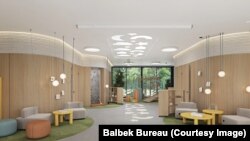 Планираният интериор на основното училище в Лвов.