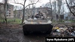 Українські військові у Бахмуті, 12 квітня 2023 року