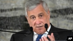 Министр иностранных дел Италии Антонио Таяни 