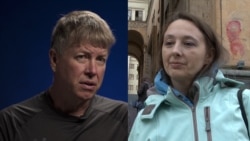 An American And A Russian Confront Georgia's Violent Crackdown On Protests
