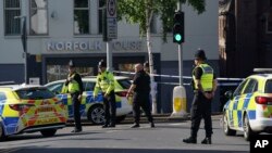 Policija nakon incidenta u Nottinghamu, 13. juni 2023.