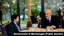 Premijeri Abazović i Rama uoči zajedničke sjednice dvije Vlade u Podgorici, 27. februar 2023.