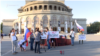 Антивоенная акция россиян в Ереване, лето 2022 года