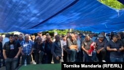 გაფიცული ჭიათურელი მაღაროელები