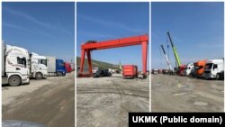 Токтобүбү Оргалчага таандык “Мега Компани” компаниясынын бажы терминалы.