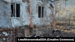 Наслідки російських ударів у Білозерці на Херсонщині, архівне фото