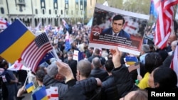 Акція на підтримку Міхеїла Саакашвілі в Тбілісі, 9 квітня 2023 року