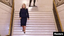 Заменик-претседателот на Шин Фејн и прв министер на владата на Северна Ирска, Мишел О'Нил во парламентот во Белфаст, 3 февруари 2024 година